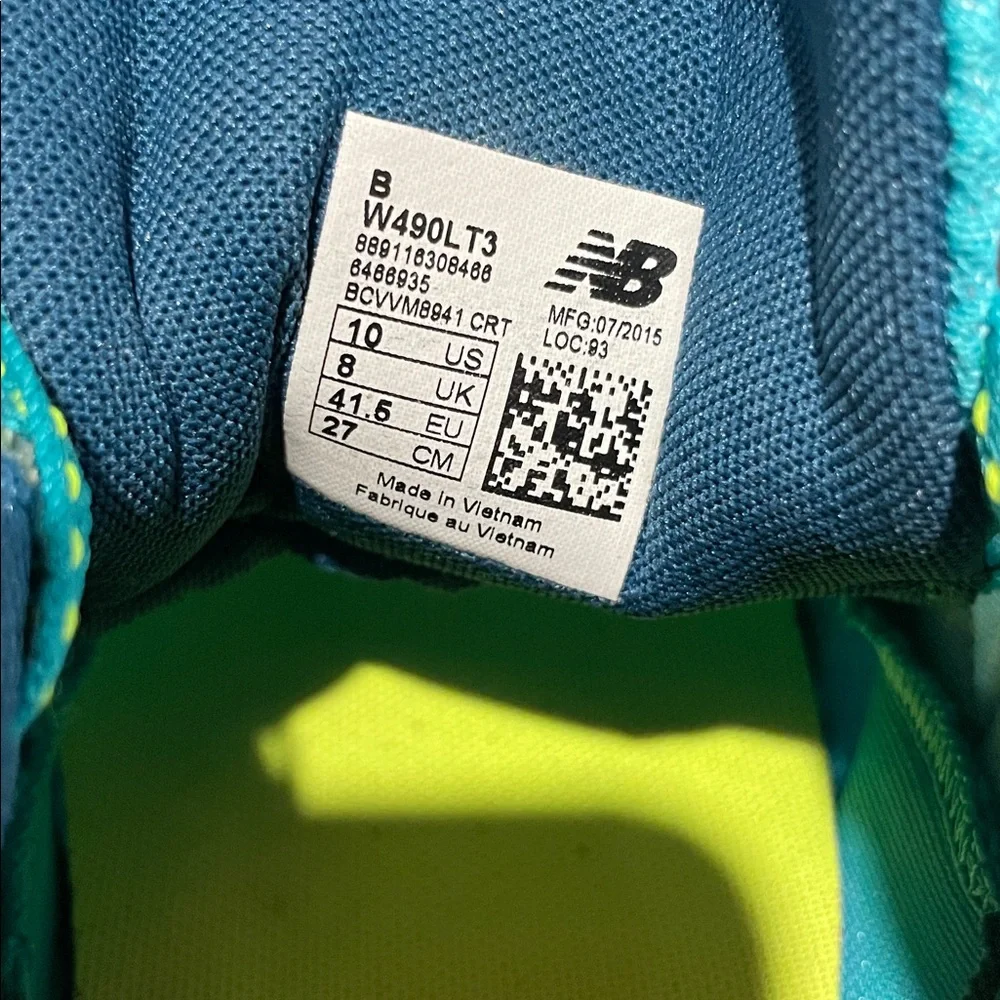 New Balance 490 v3 Speed Ride Teal Running Shoes. - Picture 5 of 5